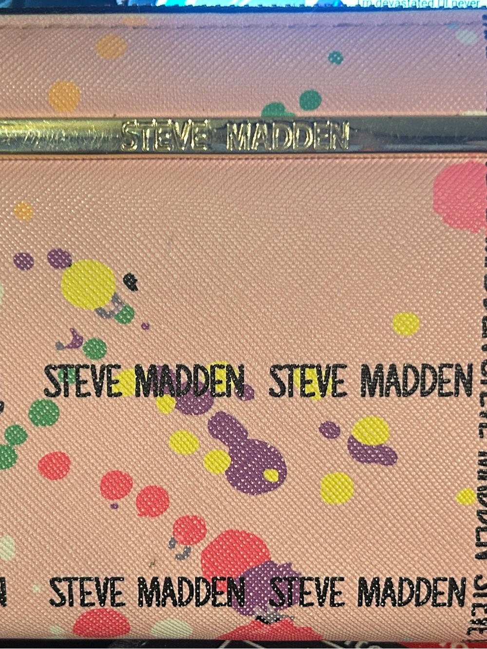 Steve Madden Pink Printed Women's Wallet